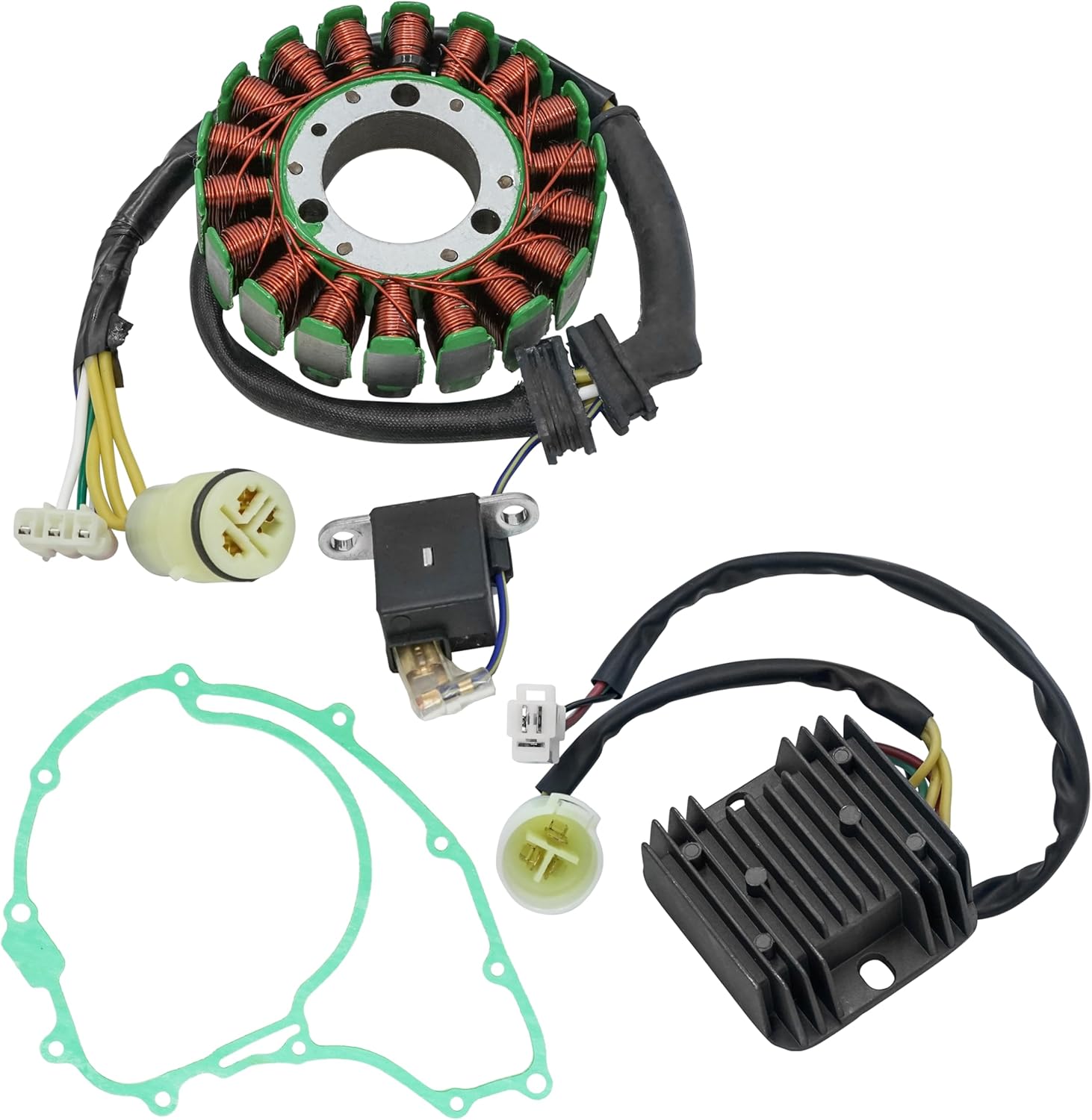 Caltric Stator & Regulator & Gasket Compatible With Honda Trx300 Trx-300 Fourtrax 300 1988-1992