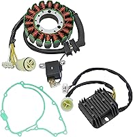 Vista 5 de Caltric Estator, regulador y junta compatible con Honda Trx300 Trx-300 Fourtrax 300 1988-1992