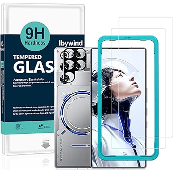 Ibywind Protector de Pantalla para ZTE nubia RedMagic 11 Pro/11 Pro+/11S Pro/11S Pro+ 5G,2 Piezas Dureza 9H Cristal Templado