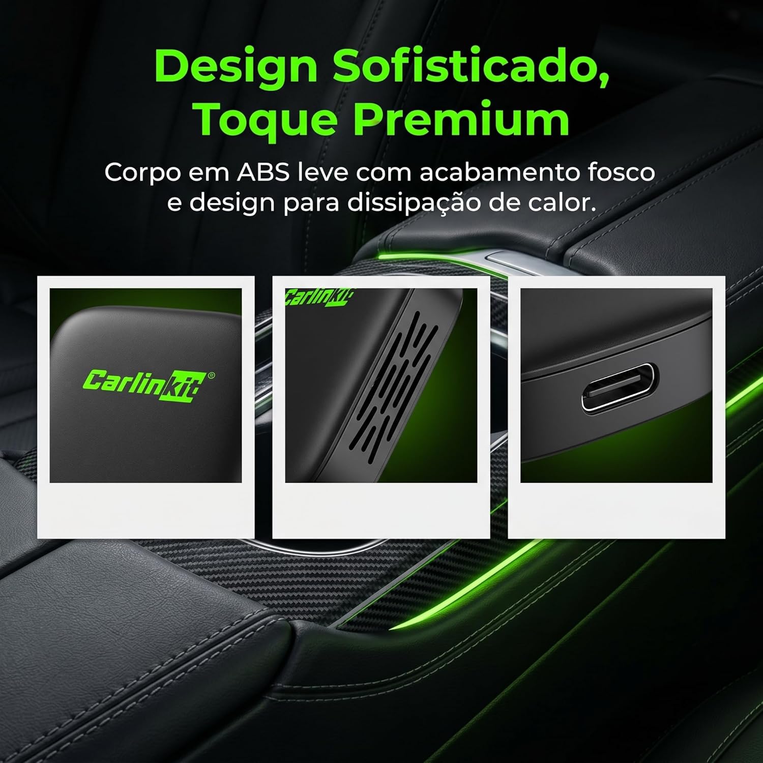 Adaptador Wireless Carplay & Android Auto de 2026 para Carros com Carplay com Fio E Android Auto com Fio Oem (2016-2026), Suporte para AtualizaçãO Online, ConexãO RáPida