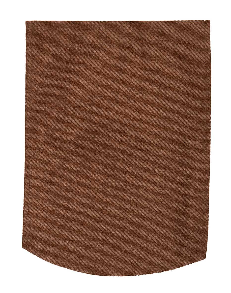 Chenille Touch Single Chair Back in Chocolate Brown