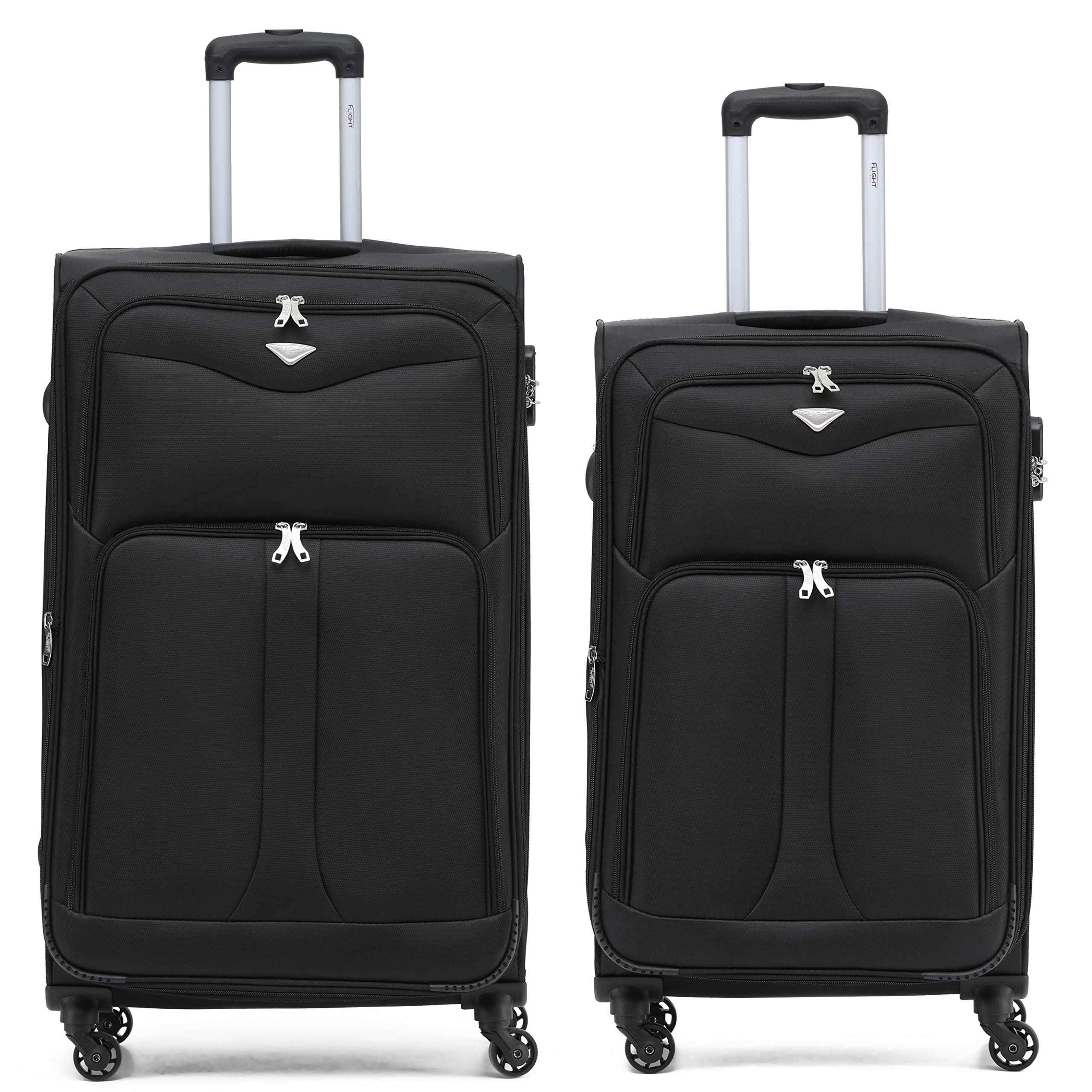 Flight Knight Lightweight 4 Wheel 800D Soft Case Suitcases Anti Crack Cabin & Hold Luggage Options Approved for Over 100 Airlines Including easyJet, BA & Many More! — view 92