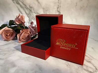 Blocaci Engagement Ring 1-3 CT Three Stone Moissanite Oval Cut Engagement Rings for Women 10k 14k 18k White Gold Rose Gold Yellow Gold Free Engraving