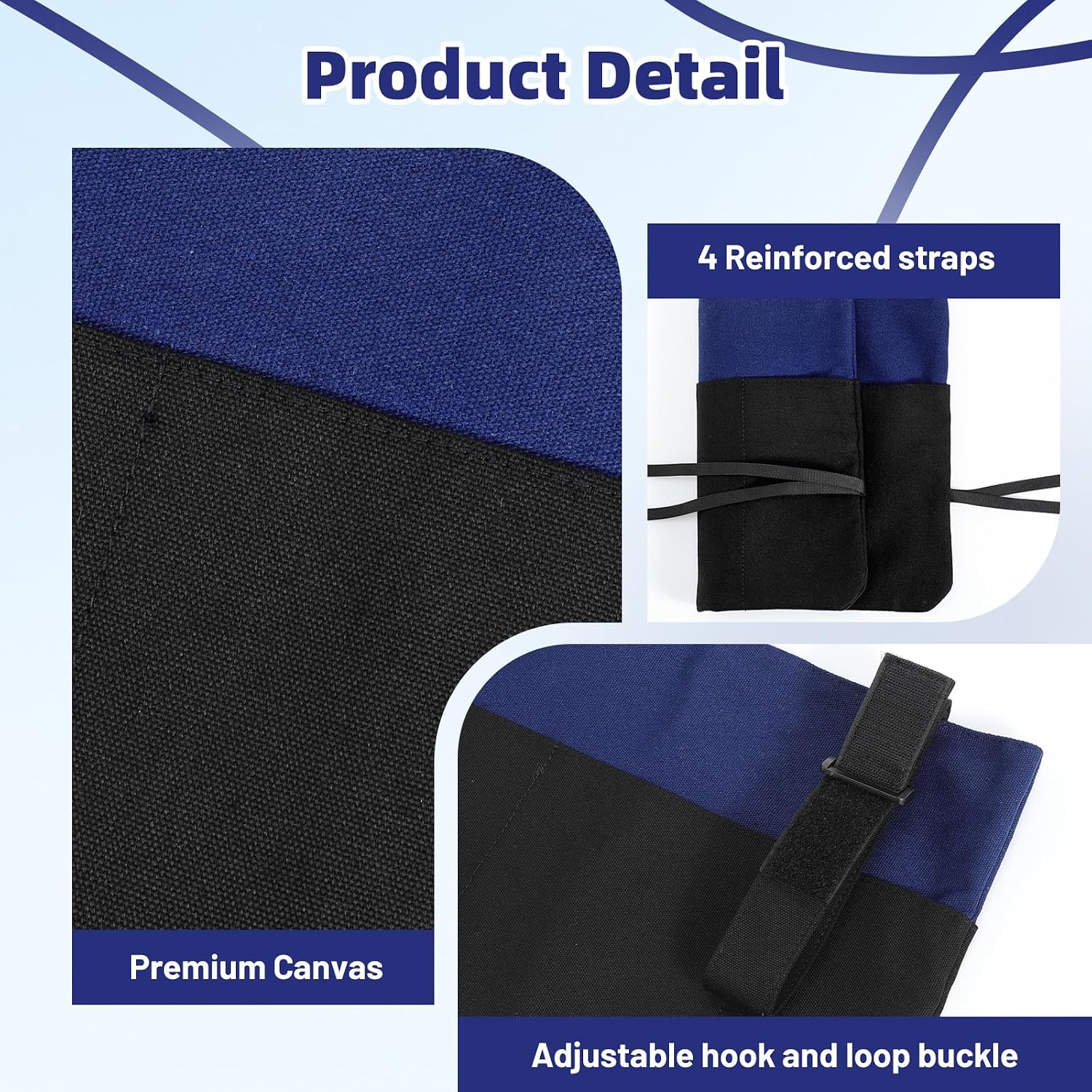 Rhino Valley Walker Bags for Walker Accessories for Seniors,Blue & Black image 4