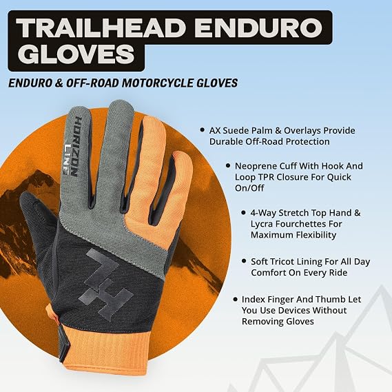 Tourmaster Trailhead Enduro Motorcycle Gloves