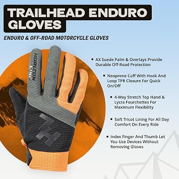 Tourmaster Trailhead Enduro Motorcycle Gloves