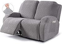 Vista 13 de VANSOFY - Funda para sofá reclinable, juego de 3 piezas de fundas de sofá reclinable elásticas con bolsillos, fundas para sofá reclinable de 3