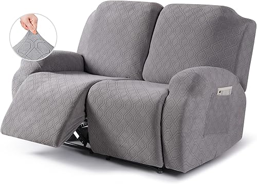 Vista 39 de VANSOFY Funda para silla reclinable, 3 piezas, fundas elásticas para silla reclinable, funda suave para silla reclinable, protector de muebles