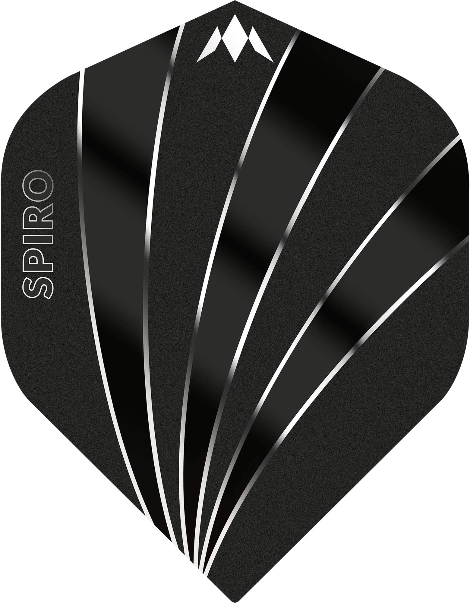 Mission Darts Spiro Solo Dart Flights | Standard No2 | Premium Extra Strong 100 Micron, 5 Sets of 3 Flights, (5XF3161)