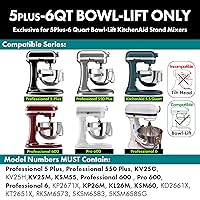 Vista 2 de Flat Beater Replacement for KitchenAid 5plus/6 Qt. Bowl-Lift Stand Mixers/Polished 18/8 Stainless Steel Paddle Accessories/No coating/Dishwasher