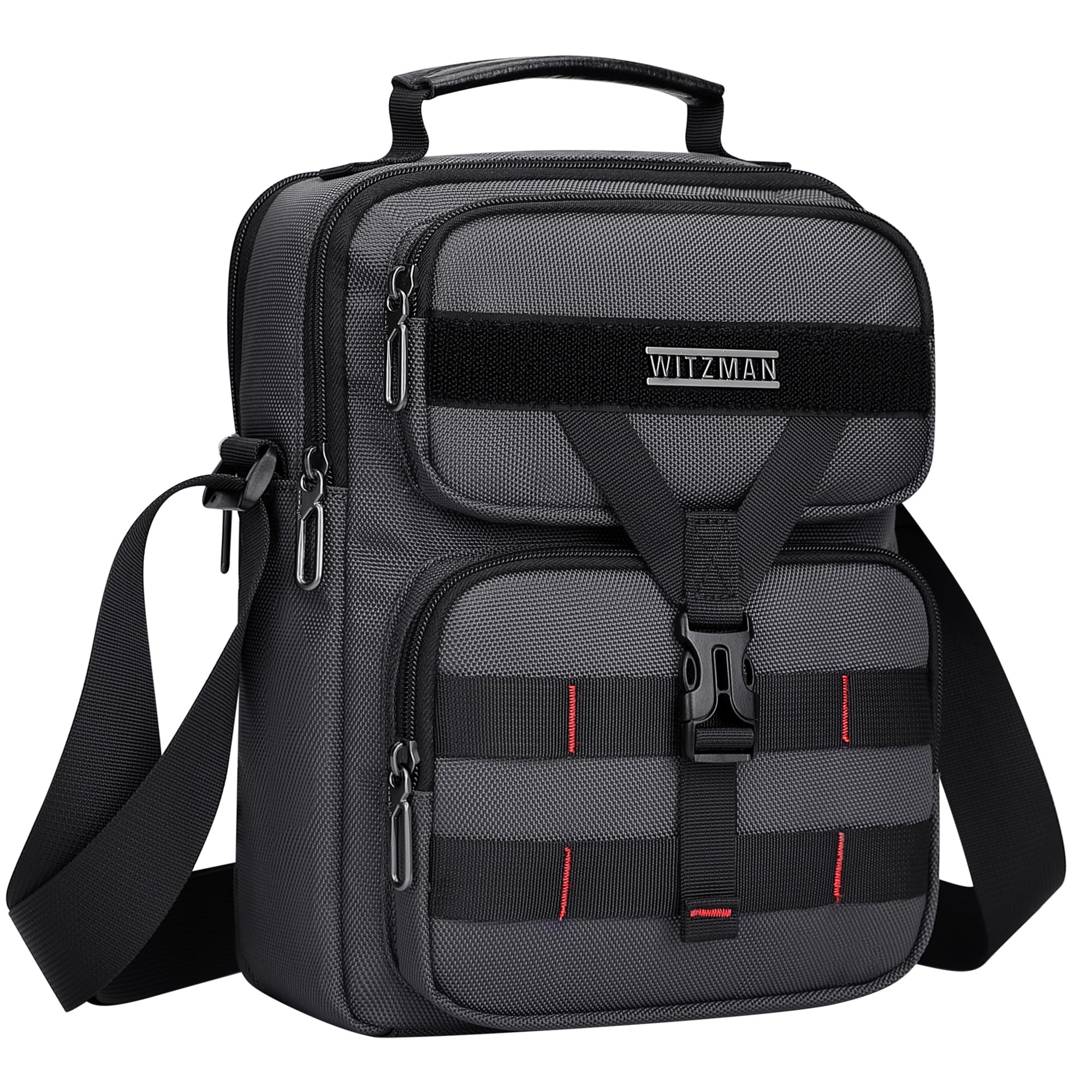 WITZMAN Crossbody Bag for Men Travel Small Shoulder Bags Lightweight Man Purse Messenger Bag for Casual Daliy Work