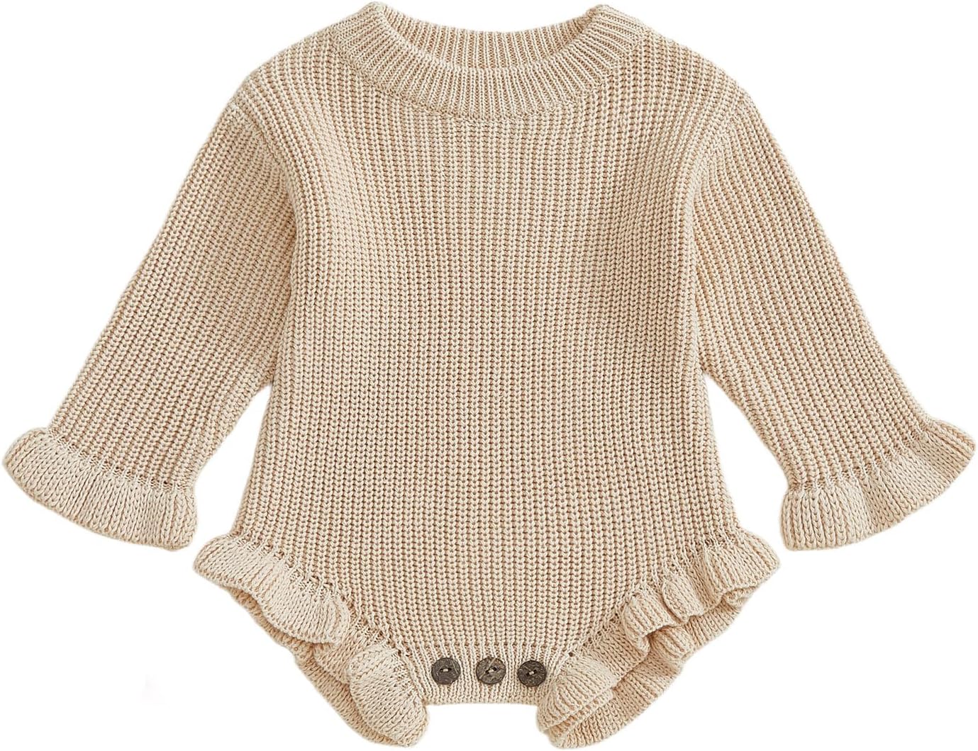 Userdefined Baby Girl Boy Knit Sweater Outfit Solid Romper Ruffle Onesie Cute Baby Jumpsuit Coming Home Fall Winter Clothes Userdefined Baby Girl Boy Knit Sweater Outfit Solid Romper Ruffle Onesie Cute Baby Jumpsuit Coming Home Fall Winter Clothes