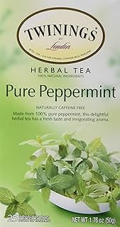 Twinings Pure Peppermint, 25 Count (Pack of 6)