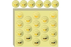 360 Pcs Grad Metallic Sticker Graduation Cap Stickers Gold Foil Seals 1.18...