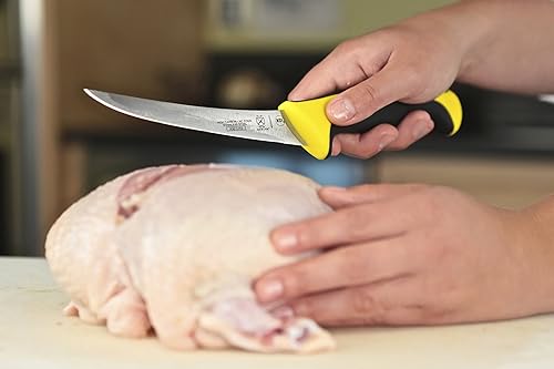 Miniatura 2 de Mercer Culinary Millennia Colors - Cuchillo para deshuesar, 6 pulgadas, curvado, amarillo