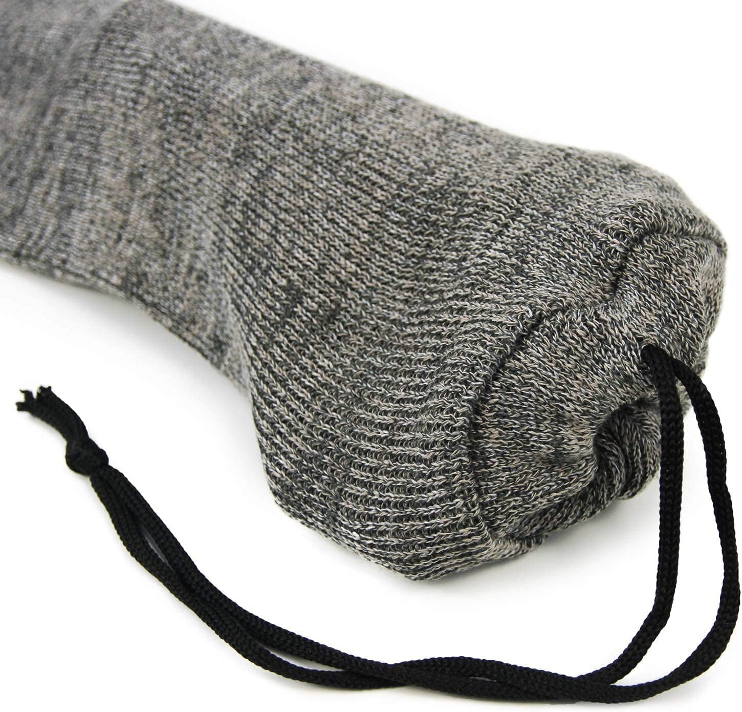 GUGULUZA 4 Pack Silicone Treated Knit Gun Socks for Rifles 52" & 6 Pack Pistol Gun Sock for Handgun 14" (Gray)