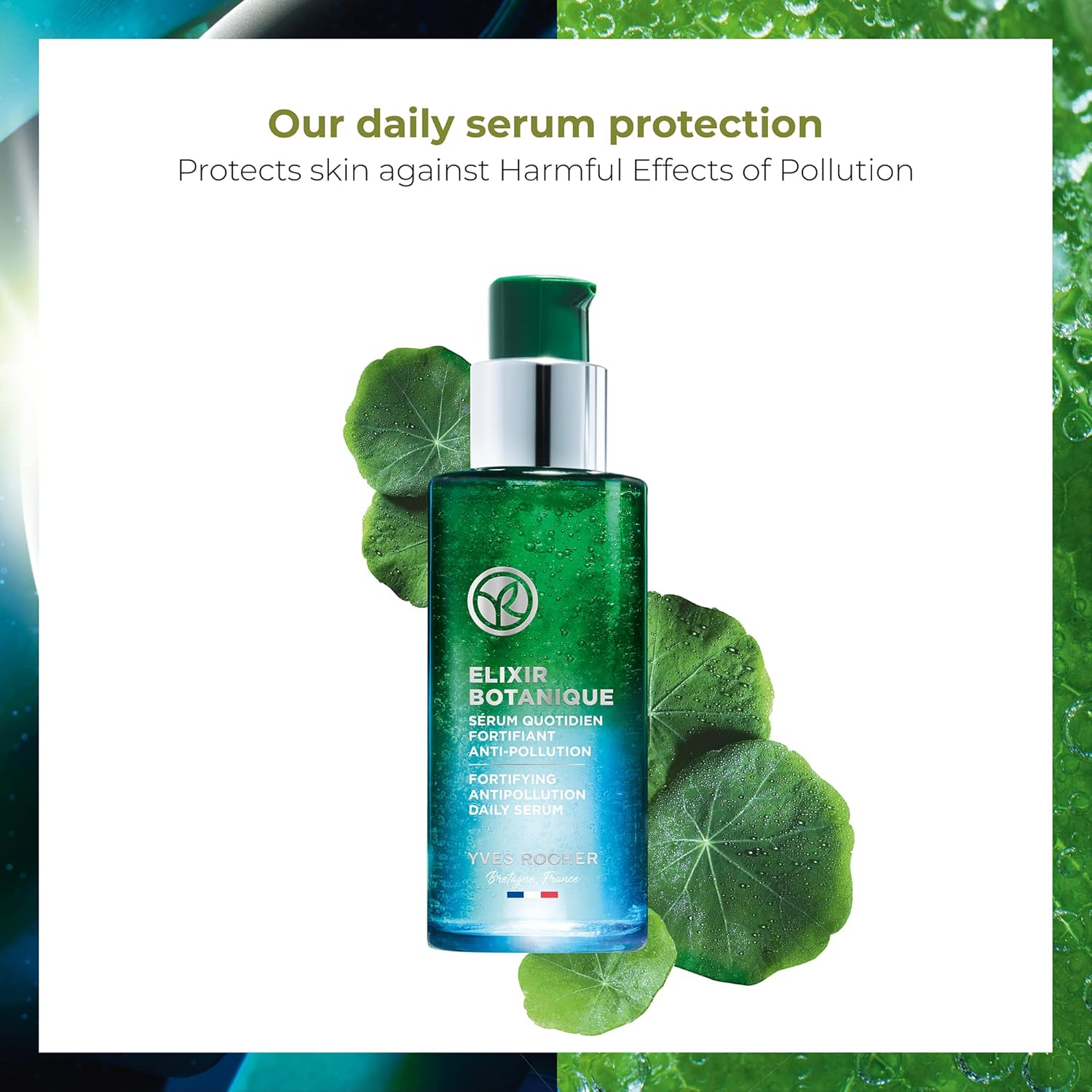 Yves Rocher Elixir Botanique Fortifying Anti-Pollution Daily Serum | Face Serum Protects Against Harmful Effects of Pollution | 1.69 Fl Oz - Image 2