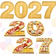 2027 Charcuterie Numbers Fillable Wooden Boards Boxes Party Serving Trays