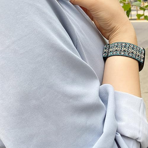 Miniatura 5 de Bandas elásticas compatibles con Fitbit Versa 4 bandas para mujeres – Sense 2 bandas para hombres – Versa 3 bandas para mujer – Banda Sense para