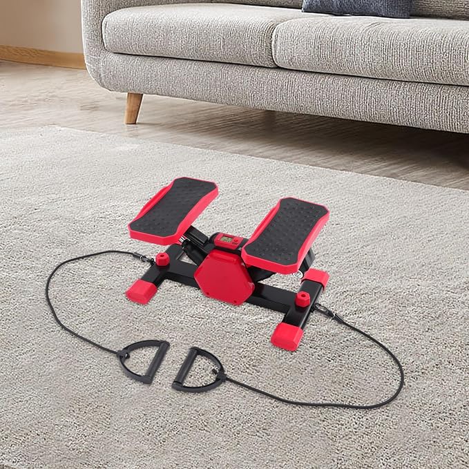 Pedaleador portátil con LCD y cuerdas de tracción miniatura 7