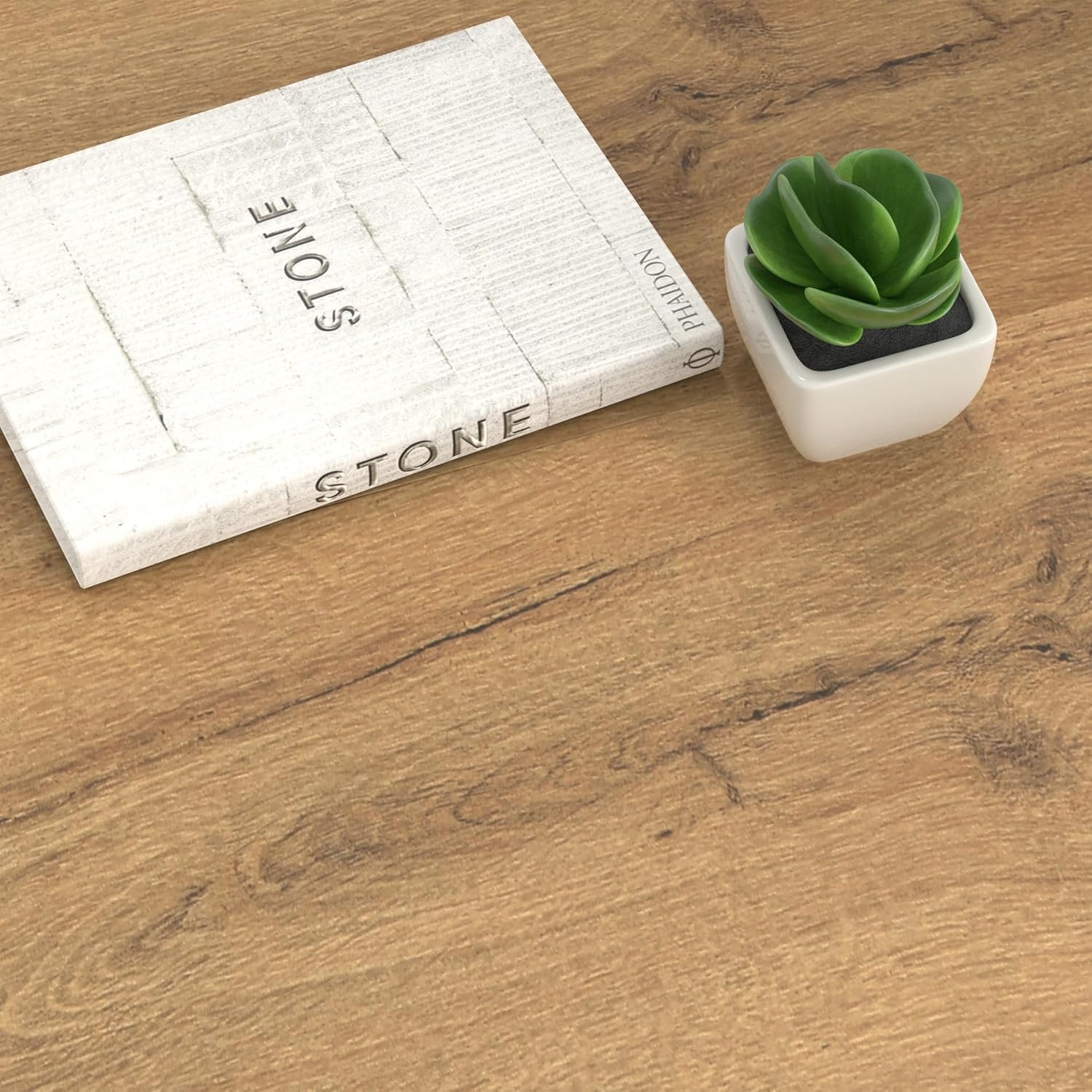 WAMPAT 4-6 Person Farmhouse Dining Table with Heavy Duty Wooden Legs, 67.7 Inch Rectangular Modern Wood Kitchen Table for Dining Room & Living Room, Oak Brown