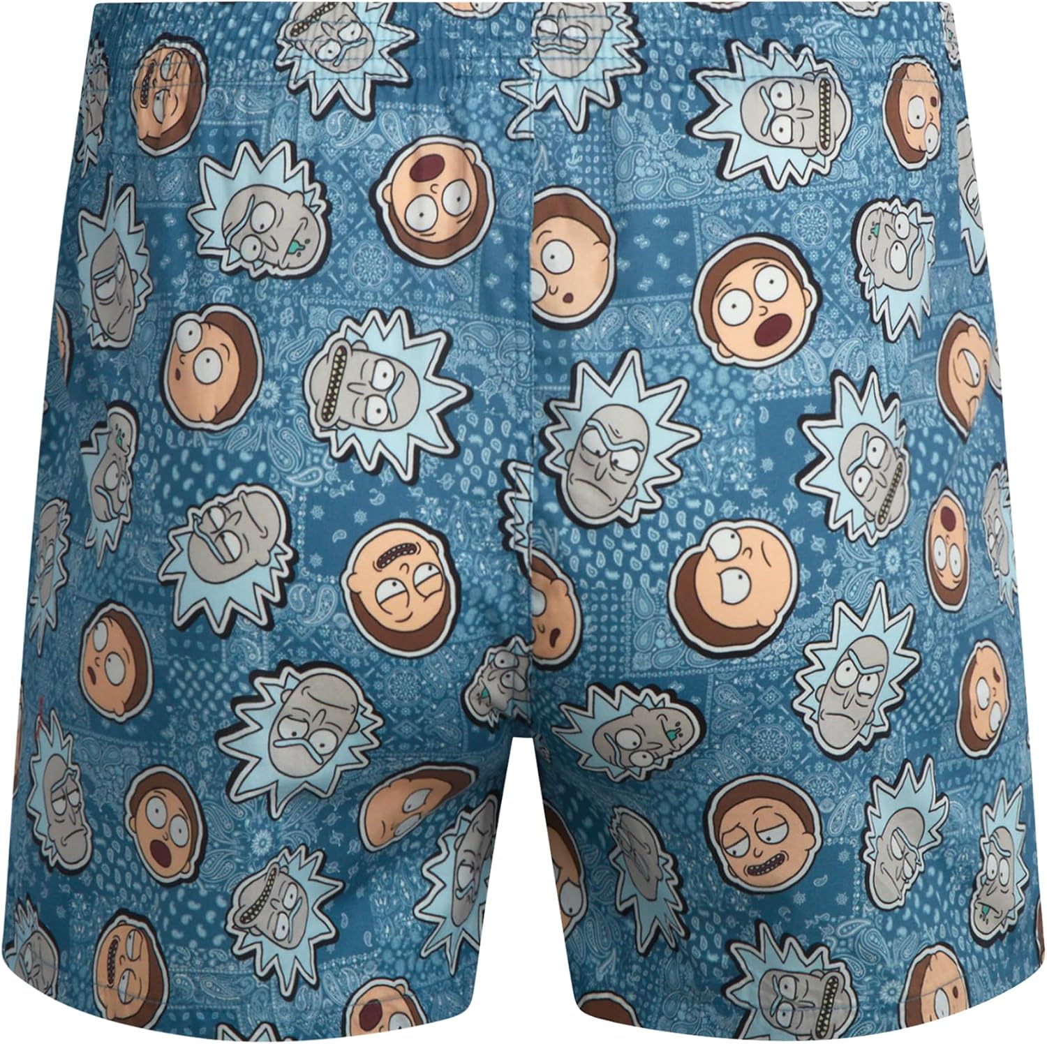 COCO BRANDS Shrek Rick and Morty South Park Mens Boxer Shorts - Soft Cotton Woven Boxers for Men with Button Fly