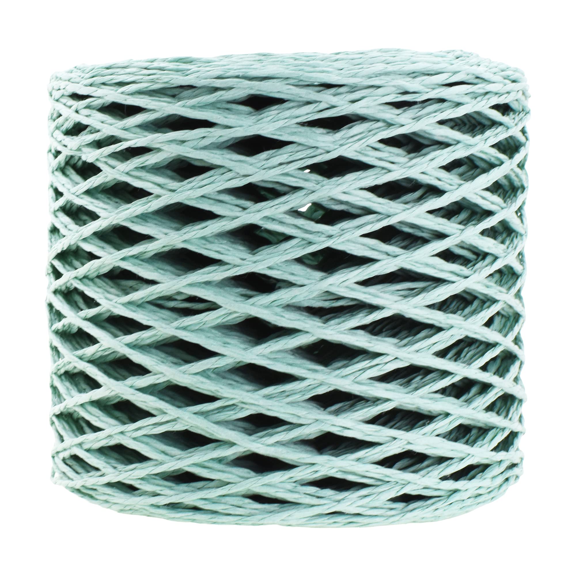 Mandala Crafts Mint Raffia Yarn for Crochet - Natural Ribbon Paper Yarn for Crafts - 200 Yds Natural Raffia String Straw for Decoration-image-34