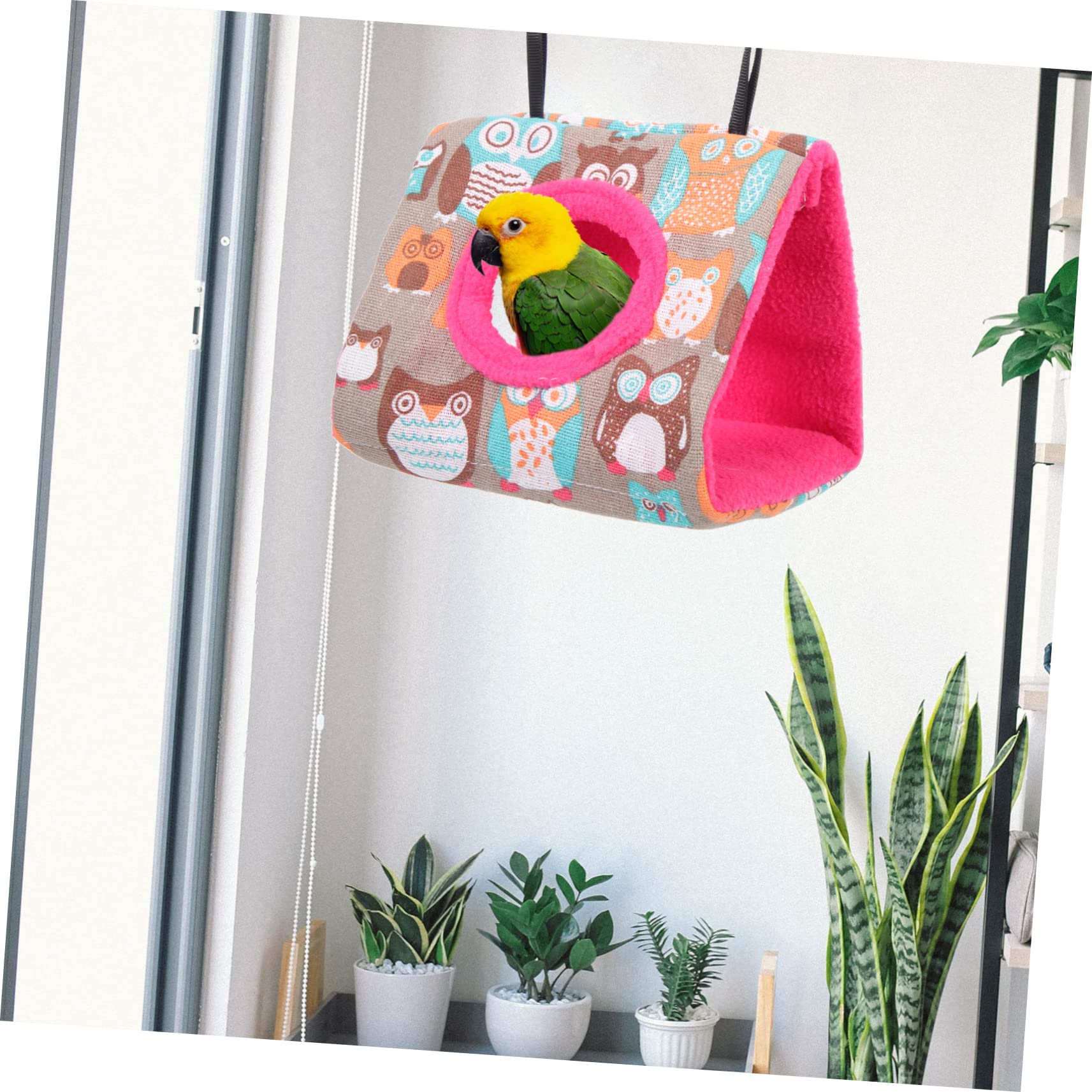 BESPORTBLE 5pezzi Hammock per Pappagalli Resistente all Nido Comodo per Parrocchetti e Uccelli di Piccole Facile da Appendere Design Portatile e Accogliente Decorazione per Casa e Atmosfera
