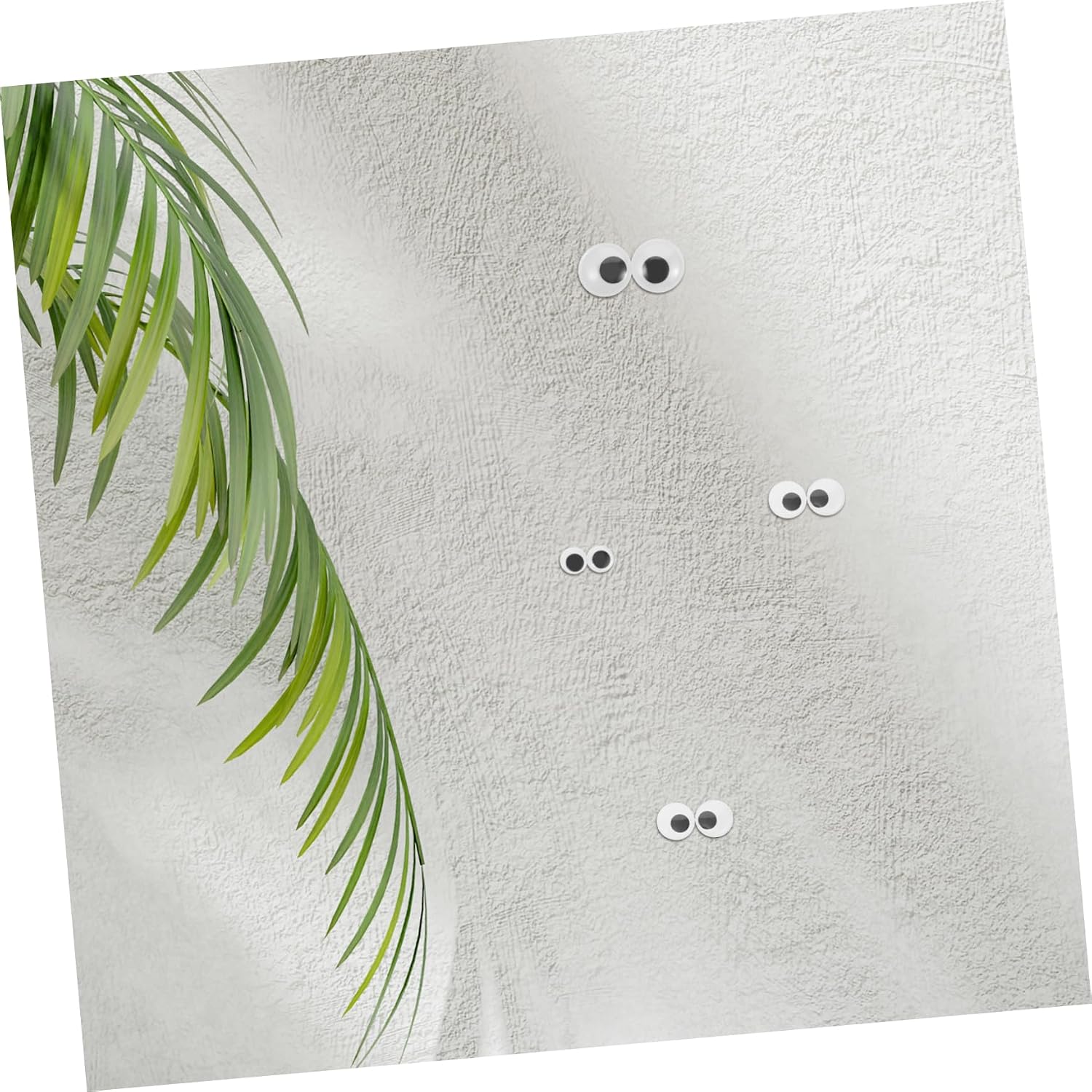 TEHAUX 8pcs Large Googly Eyes with Self-Adhesive for Creative Home Decor Fun and Versatile Stickers for DIY Projects Fridges Walls and More