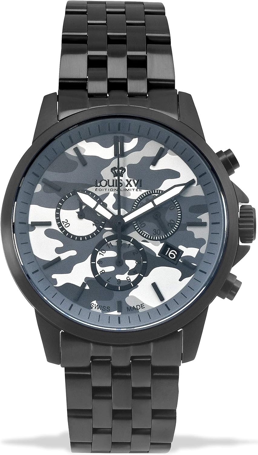 louis xvi aramis mens watch steel strap black South Korea Ubuy