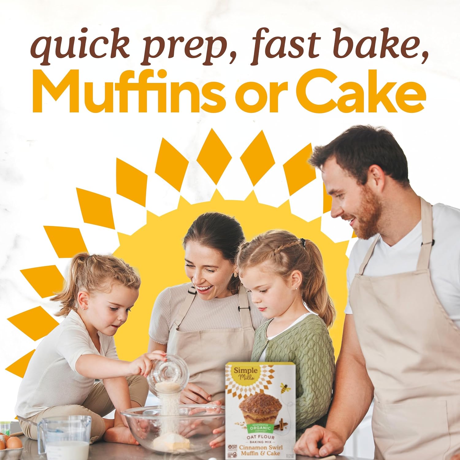 Oat Flour Cinnamon Swirl Muffin Mix 6pk