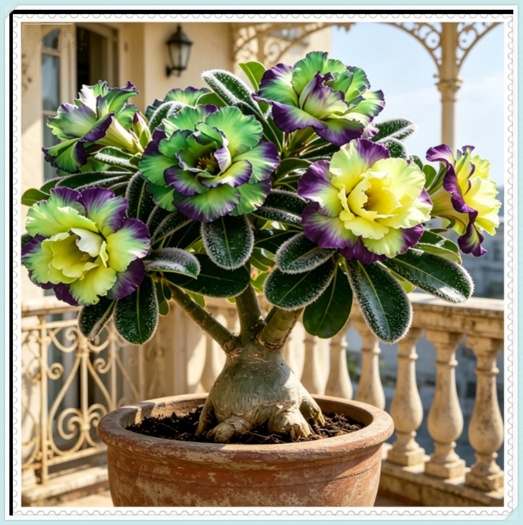 Desert Rose — Bulbs — Emits a Delicate Violet Fragrance — A Rare Hosta — Easy to Care for — an Ideal Garden Accent — (Not an Artificial Product)-2 Bulbs-J