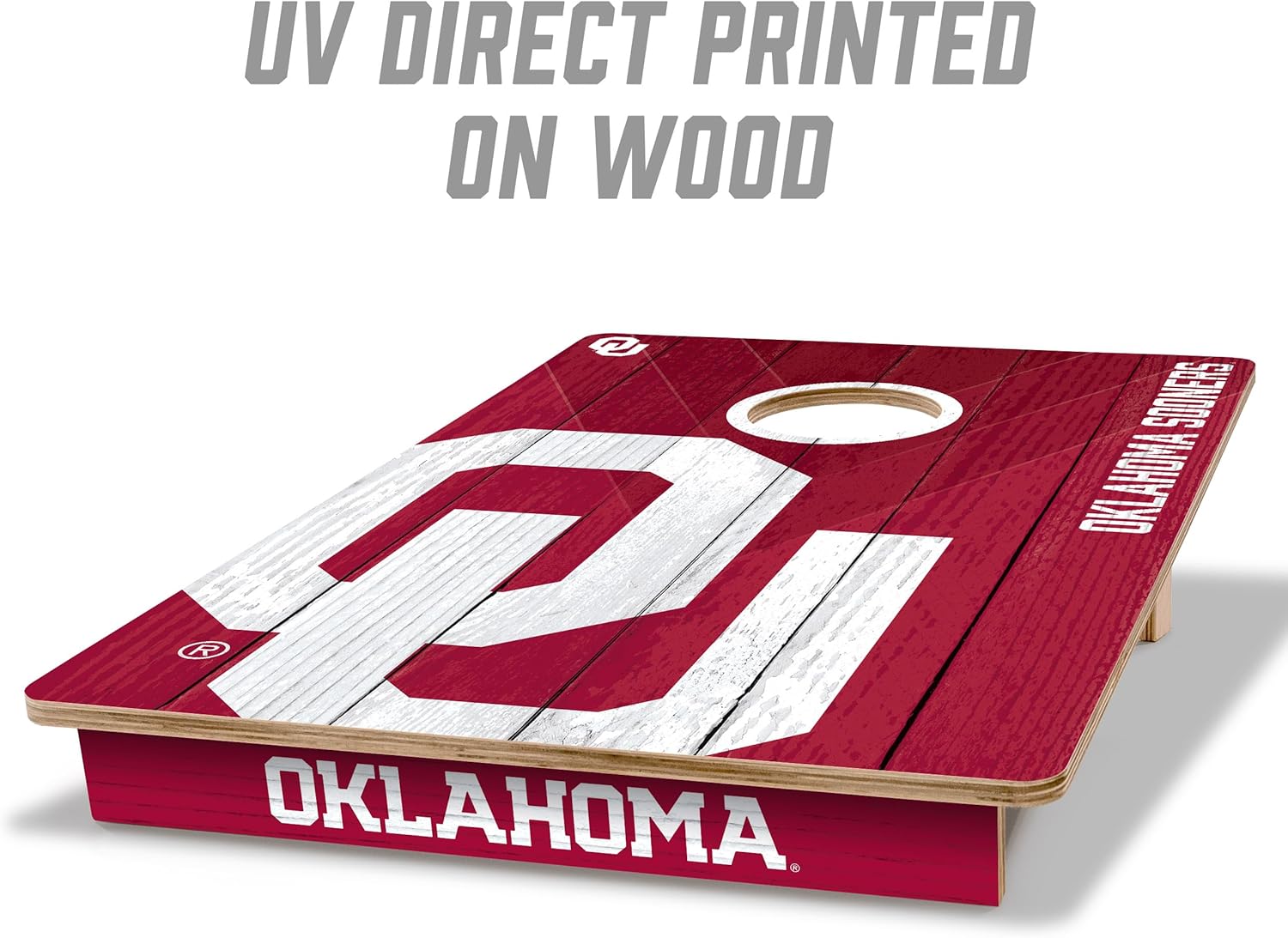 YouTheFan NCAA 2’ x 3’ Wood Cornhole Game with Logo Bags