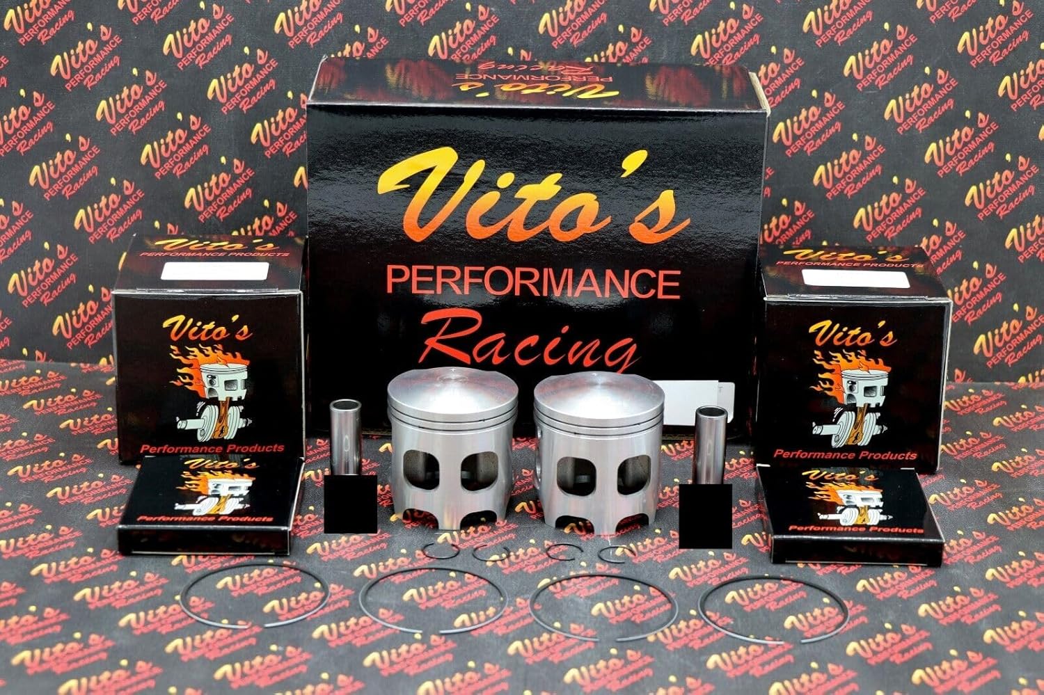 Vito's Performance Super Stock 9440 Pistons Banshee simulates ported motor! 64mm