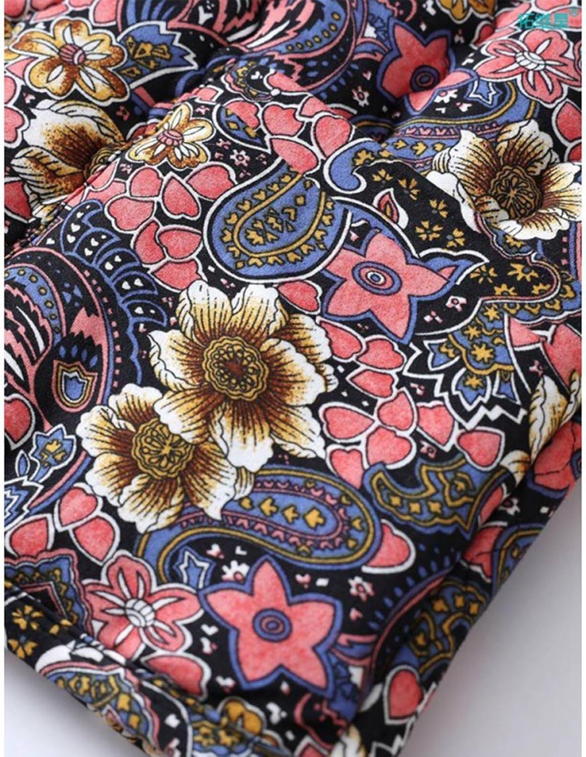 [GUREITOJP] 防寒ベスト ベスト レディース 花柄 花 コットンベスト 中綿ベスト 秋 冬 Vネック 無袖 上着 お年寄り