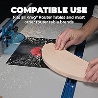 Vista 7 de Kreg PRS5000 Precision Router Lift - Router Table Lift System - Durable Router Plate Insert - Router Table Plate Insert - For Quick, Accurate