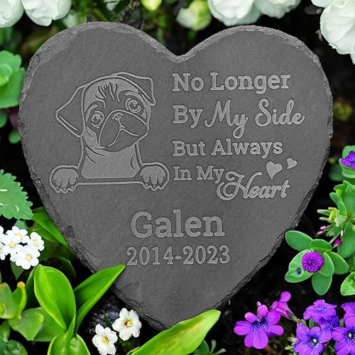 Vista 23 de Piedra conmemorativa de Pit Bull, regalos conmemorativos de Pit Bull, regalos para la pérdida de Pit Bull, en memoria de Pit Bull, regalos
