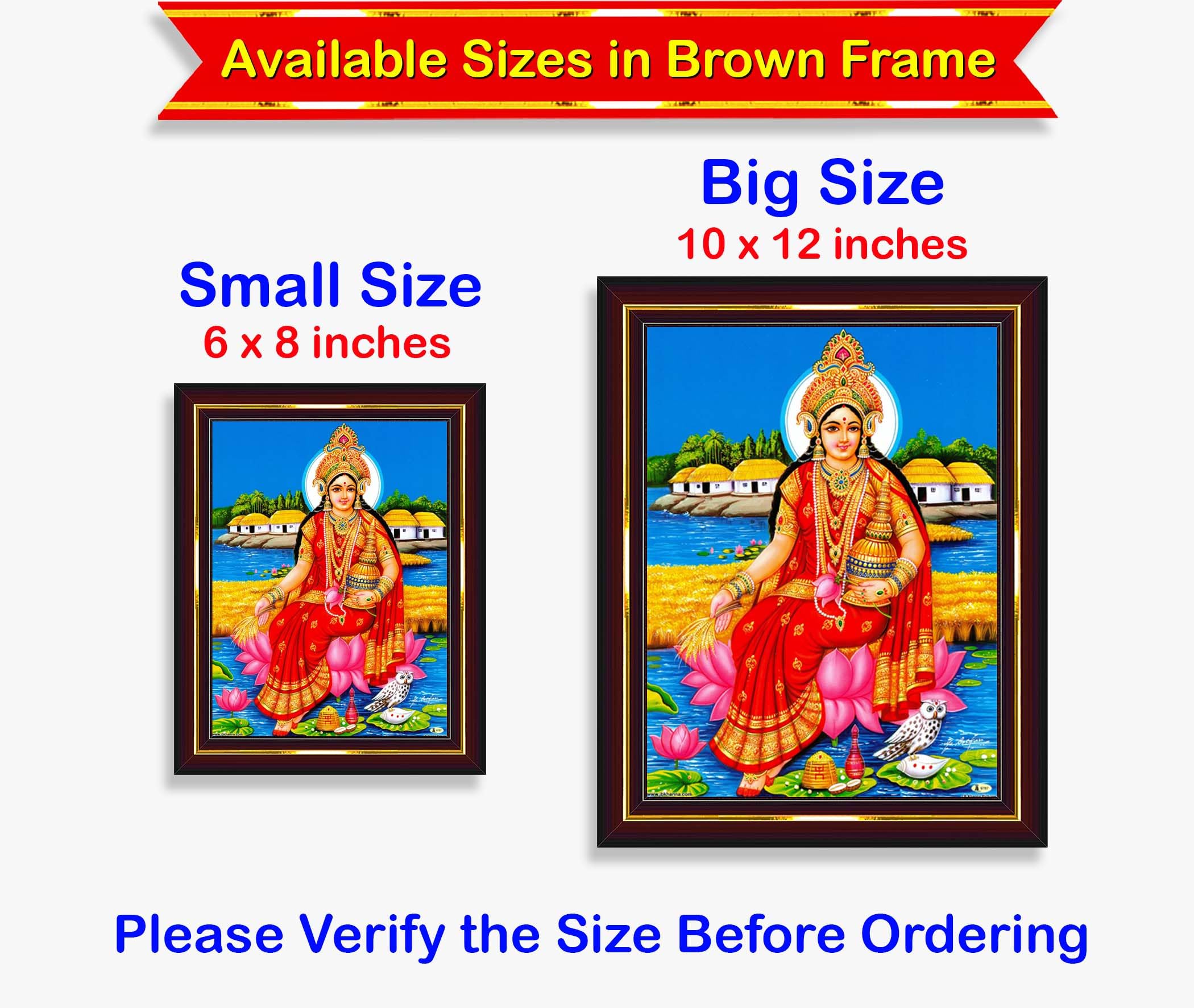 Lakshmi Devi Owl Painting - Home Decor -5