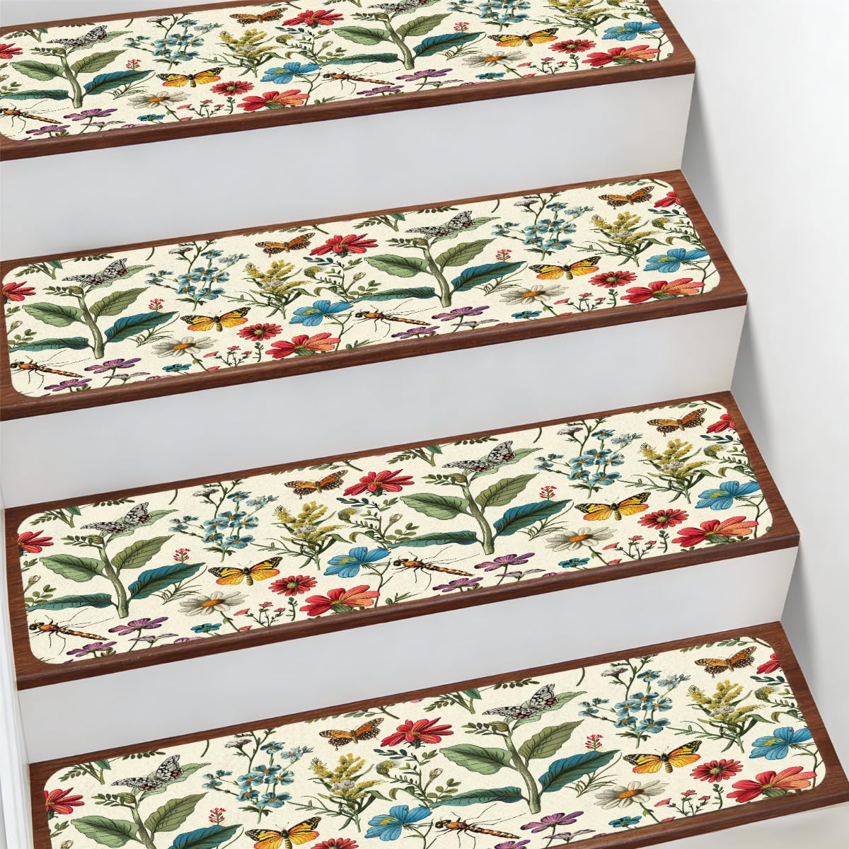 Alfombra antideslizante de 7.8 x 30 pulgadas pack de 10 tiras para escaleras de niños y mascotas