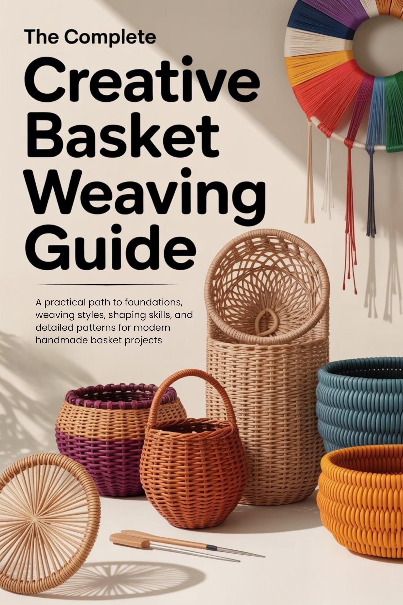 The Complete Creative Basket Weaving Guide: A practical path to foundations, weaving styles, shaping skills, and detailed patterns for modern handmade basket projects