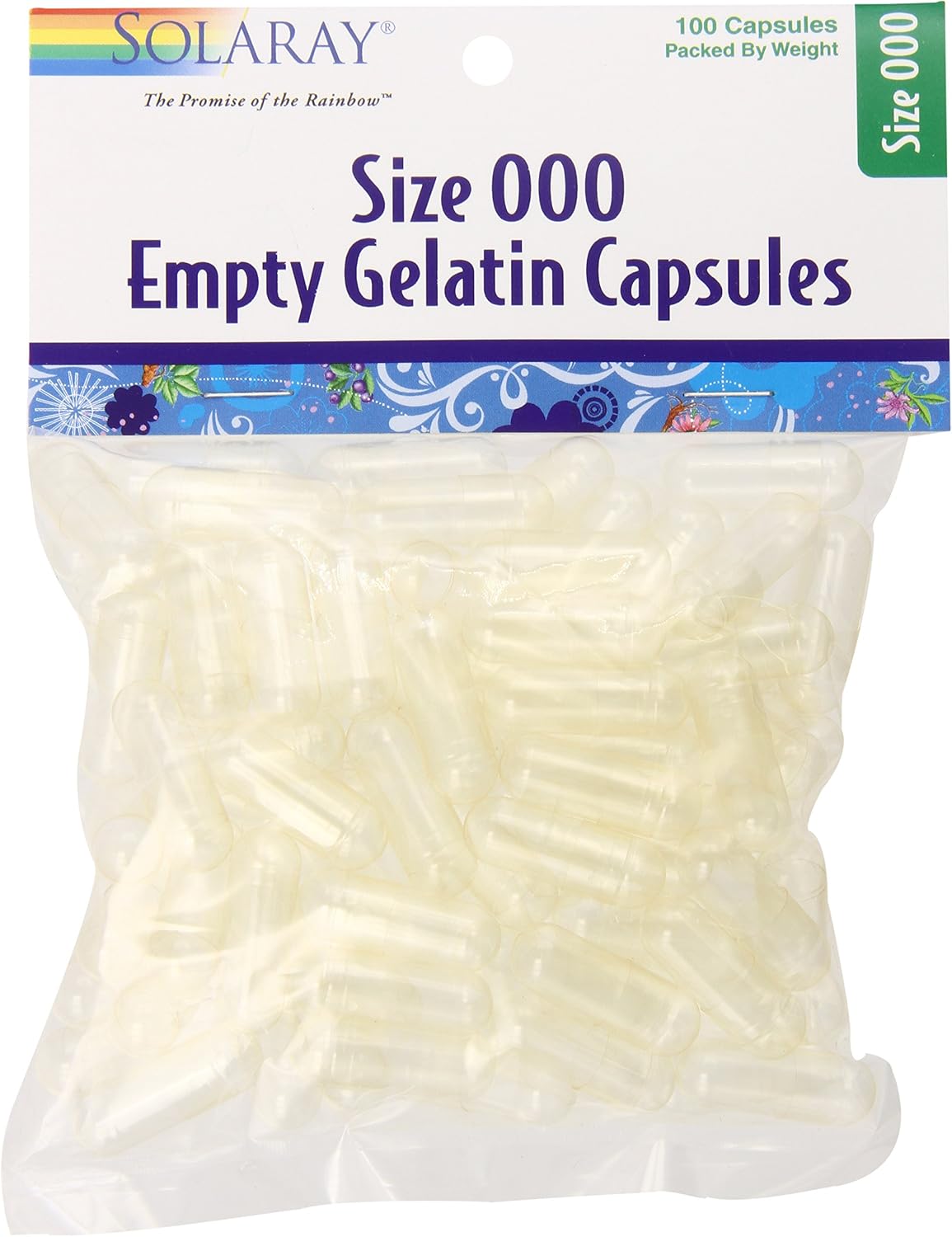 SOLARAY Empty Gelatin Capsules, 100 Count