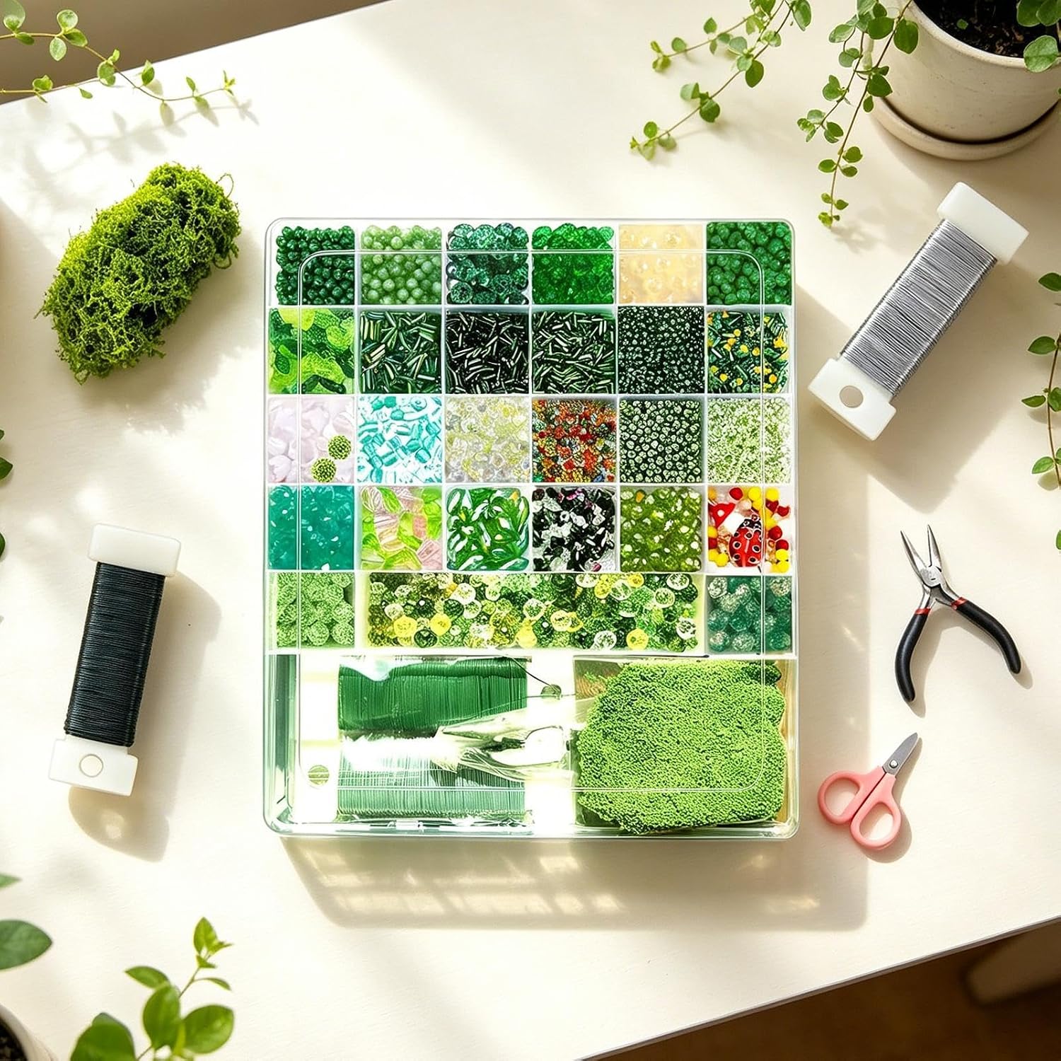 Beaded Plant Kit for Kids DIY Bead Art Craft