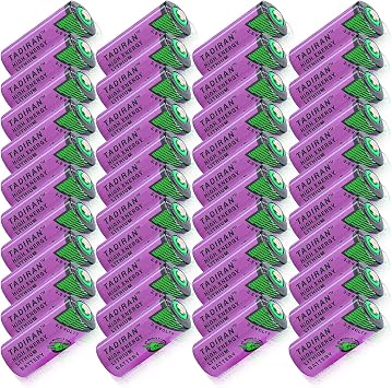 <- Pack of 40 -> TL-5955 2/3 AA Battery 3.6V 1650mAh for Tadiran TL-2155 TL-4955 TL-5155 TL-5955 SL-361 ER14335 3.6 Volt Lithium Battery