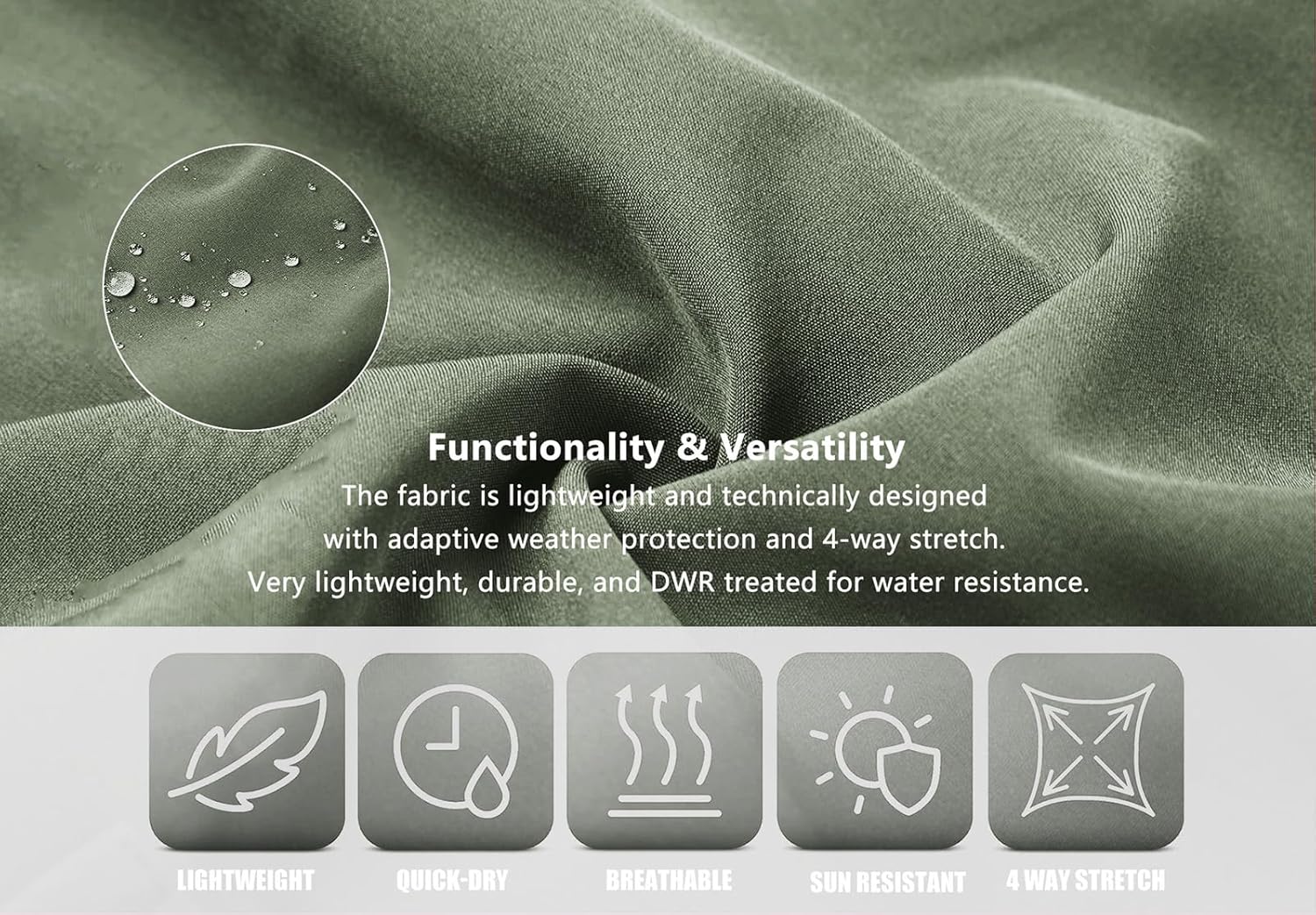 GINTPK Men Cargo Jogger Lightweight Tapered Hiking Pants Sport Running Quick Dry Sweatpants for Training - Image 4