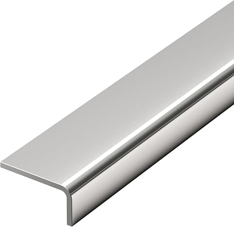 Alberts 485498 Perfil de ángulo, Acero inoxidable, 1000 x 25 x 15 mm