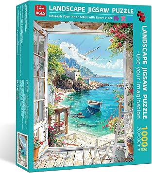 Jigsaw Puzzles for Adults 1000 Landscape, 1000 Piece Jigsaw Puzzles for Adults, Educational Game jigsaw puzzle 27.56 X 19.69 Inch Suitable for Decompression and Wall Decor