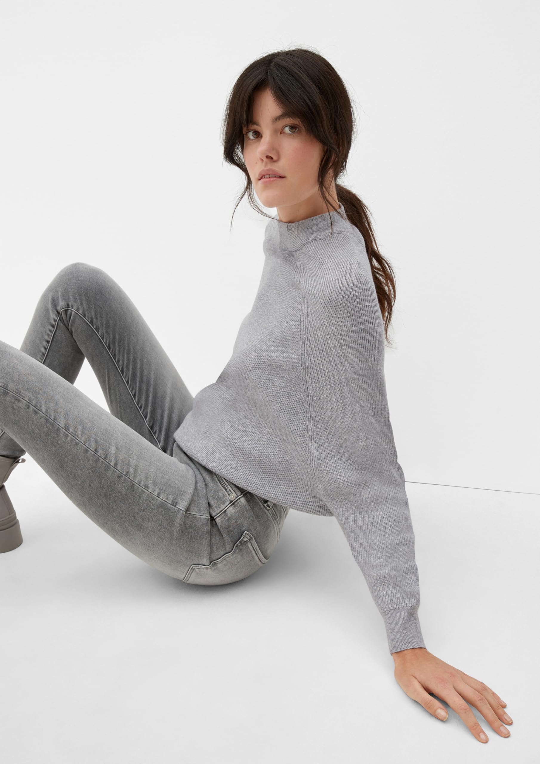 s.Oliver Strickpullover mit Fledermausärmeln