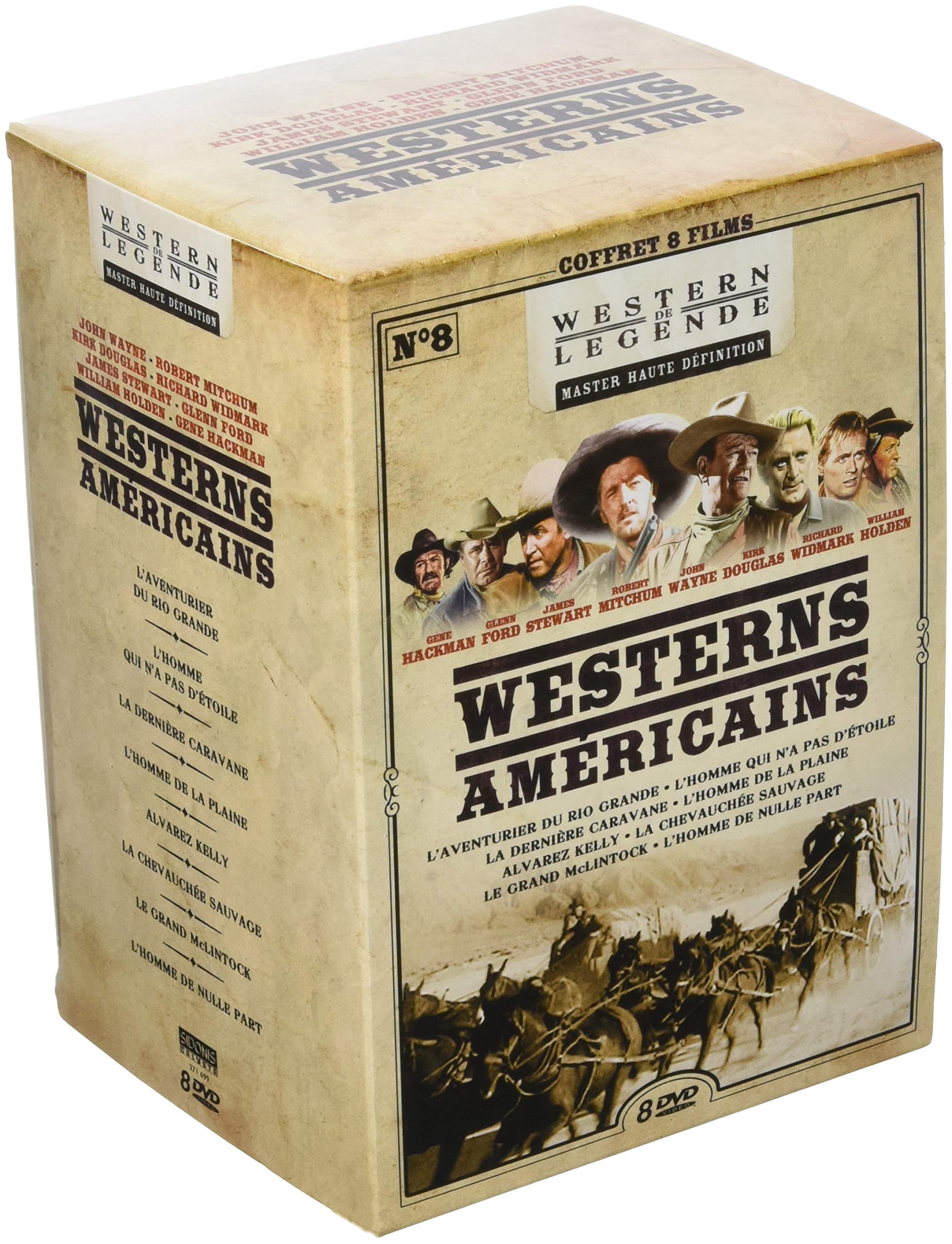 Coffret westerns américains 8 Films