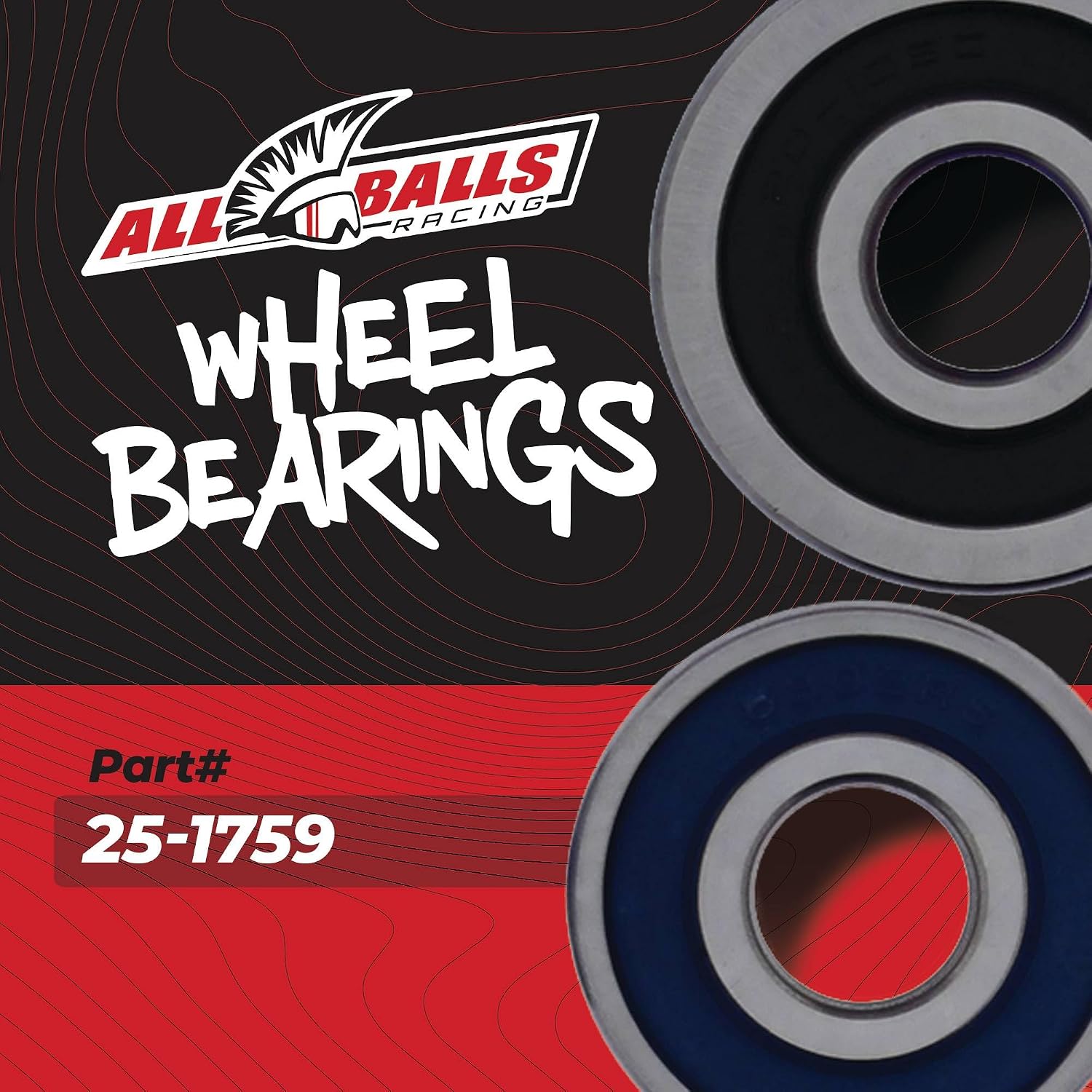 All Balls Racing Wheel Bearing Kit 25-1759 Compatible with/Replacement for Yamaha XV535 Virago (SA) 2001, XV535 Virago 1987-1999, XVS650 V-Star 1998-2016