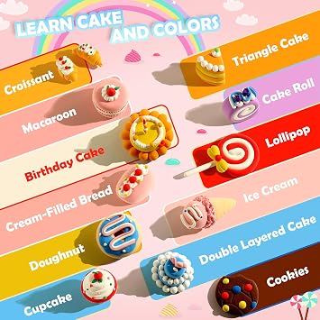 Aestd-ST Air Dry Clay Kit - Cake Themed, Modeling Clay for Kids